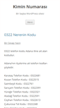 Mobile Screenshot of kiminnumarasi.net